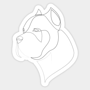 Cane Corso - one line dog Sticker